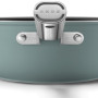 Smeg heeft diverse pannen in de kleur Emerald Green welke met elkaar te combineren zijn