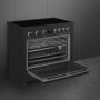 Smeg B95IMAN9 inductie fornuis - volledig antraciet
