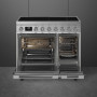 Smeg CPF92IMX inductie fornuis - rvs - dubbele oven - Portofino