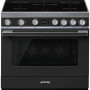 Smeg CPF9IPAN inductie fornuis - antraciet