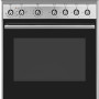 Smeg CX61GMXNLK gas fornuis - 60 cm - rvs