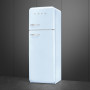 Smeg FAB30RPB5 rechtsdraaiende retro koelkast - pastel blauw