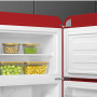 Smeg FAB30RRD5 retro jaren 50 koelkast - rood - rechtsdraaiend