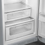 Smeg FAB30RSV5 rechtsdraaiende retro koelkast - zilver metallic