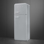 Smeg FAB30RSV5 rechtsdraaiende retro koelkast - zilver metallic
