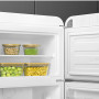 Smeg FAB30RWH5 retro jaren 50 koelkast - rechtsdraaiend - wit