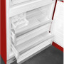 Foto van het vriesgedeelte van de Smeg FAB38RRD koelkast