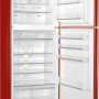 Het interieur van de Smeg FAB50RRD5 koelkast rood