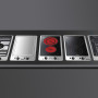 De Smeg PGF30T1 is te combineren met bijpassende domino kookplaten uit de SMEG serie