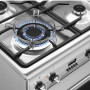Smeg SNLK61MX9 gas fornuis - roestvrijstaal - 60 cm. breed