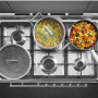 Smeg SNLK916MFX9 gas fornuis - roestvrijstaal - 90 cm. breed