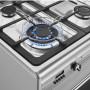 Smeg SNLK916MFX9 gas fornuis - roestvrijstaal - 90 cm. breed