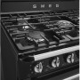 Smeg TR90NNLK9 fornuis - zwart - 90 cm. breed - Victoria