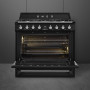 Smeg TR90NNLK9 fornuis - zwart - 90 cm. breed - Victoria