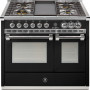 Steel A10FF-4B Ascot gas fornuis - 100 cm breed in de kleur Nero