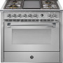 Steel A9F-4T Ascot gasfornuis - 90 cm breed - met frytop bakplaat