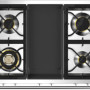 Steel A9F-4T Ascot gasfornuis - 90 cm breed - met frytop bakplaat