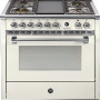 Steel A9F-4T Ascot gasfornuis - 90 cm breed - met frytop bakplaat