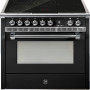 Steel A9F-5FI Ascot inductie fornuis in de kleur Nero