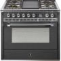 Steel AQ9S-4B Ascot gasfornuis - combi-stoomoven - met grill-top bakplaat