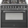 Steel AQ9S-4M Ascot gasfornuis - combi-stoomoven - met 6 kW mega wok