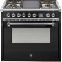 Steel AQ9S-4T Ascot gasfornuis - combi-stoomoven - met frytop bakplaat