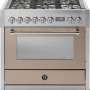 Steel G9F-6W fornuis in de kleur Sabbia