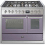 Steel GQ10SF-4M fornuis met combi-stoomoven en mega wok - 100 cm breed