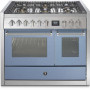 Steel GQ10SF-4M fornuis met combi-stoomoven en mega wok - 100 cm breed