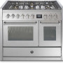 Steel GQ10SF-4M fornuis met combi-stoomoven en mega wok - 100 cm breed