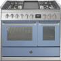 Steel GQ10SF-4T fornuis met combi-stoomoven en frytop - 100 cm breed