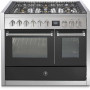 Steel GQ10SF-6W rvs fornuis met combi-stoomoven - 100 cm breed