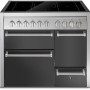 Steel GQ10SFF-D-5FI fornuis met combi-stoomoven - Genesi - 100 cm. breed