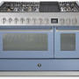 Steel GQ12SF-4BM rvs fornuis met combi-stoomoven - 120 cm breed