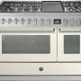 Steel GQ12SF-4TM rvs fornuis met combi-stoomoven - 120 cm breed