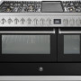Steel GQ12SF-4TM rvs fornuis met combi-stoomoven - 120 cm breed