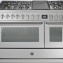 Steel GQ12SF-4TM rvs fornuis met combi-stoomoven - 120 cm breed