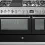 Steel GQ12SF-6B rvs fornuis met combi-stoomoven - 120 cm breed