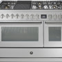Steel GQ12SF-6B rvs fornuis met combi-stoomoven - 120 cm breed