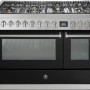 Steel GQ12SF-6M rvs fornuis met combi-stoomoven - 120 cm breed