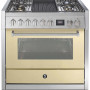 Steel GQ9S-4B fornuis met combi stoomoven - Genesi