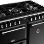 Stoves RICHMOND D900 DF Deluxe zwart gas fornuis