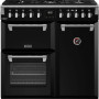 Stoves RICHMOND D900 DF Deluxe zwart gas fornuis