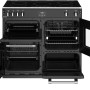 Stoves RICHMOND S1000 EI ZWART inductie fornuis - 100 cm. breed
