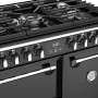 Stoves Richmond S900 DF Zwart - gas fornuis - 90 cm. breed