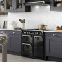 Stoves Richmond S900 DF Zwart - gas fornuis - 90 cm. breed