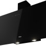 Teka DVN94030TTCBK schuin anti-hoofdstoot afzuigkap - zwart glas