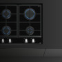Teka GZC64300XBN inbouw gas-op-glas kookplaat