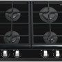 Teka GZC64300XBN inbouw gas-op-glas kookplaat