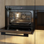 V-Zug CombiSteamer V6000 45M PowerSteam Autodoor combi-stoomoven - zwart spiegelglas 